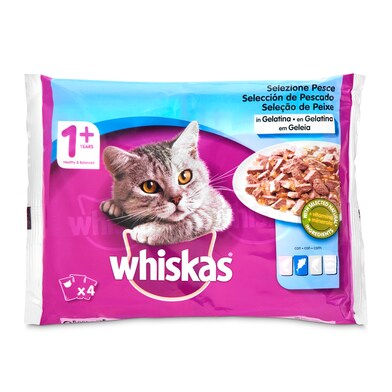 Alimento para gatos sabores del mar Whiskas bolsa 400 g-0