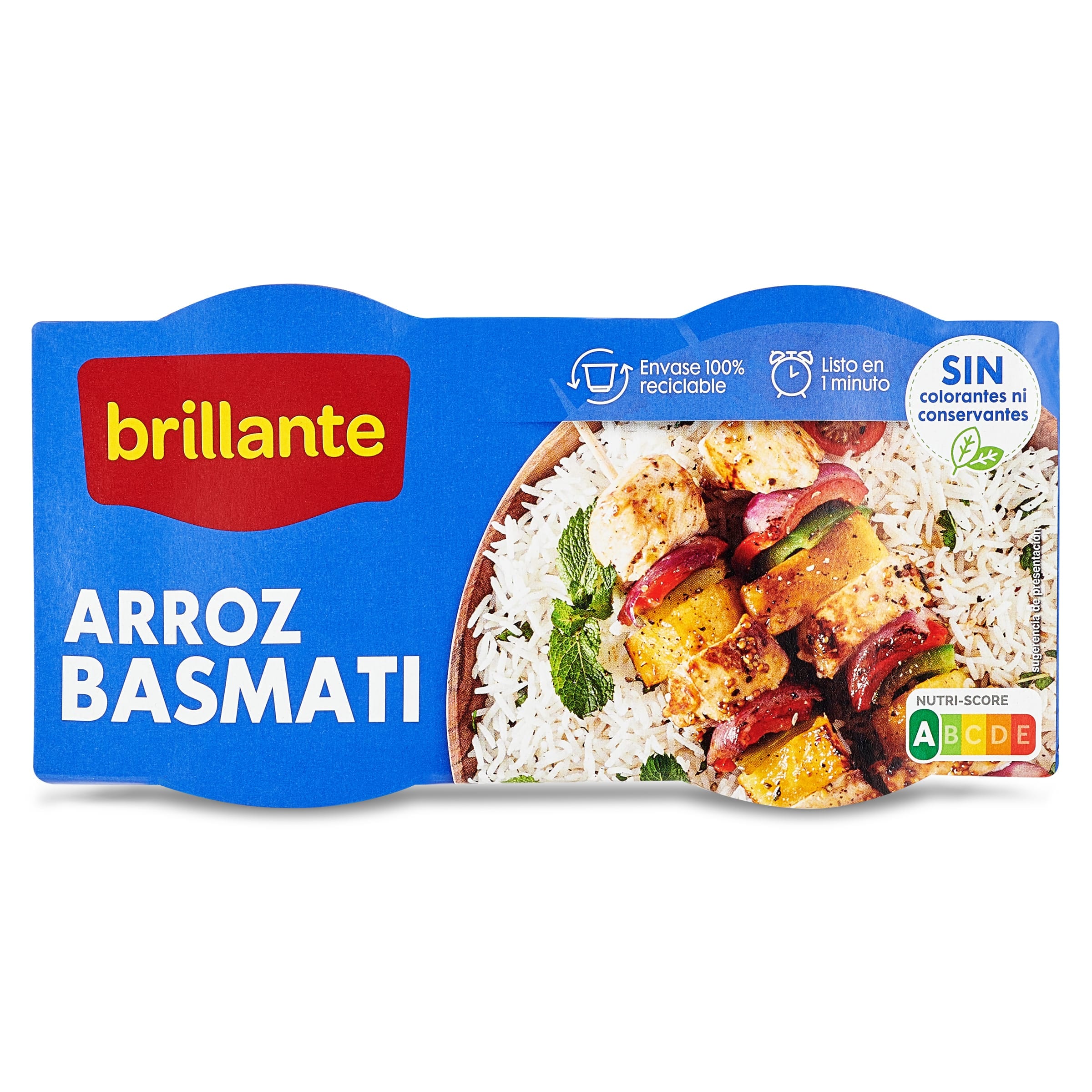 Vasos de arroz basmati Brillante 2 x 125 g