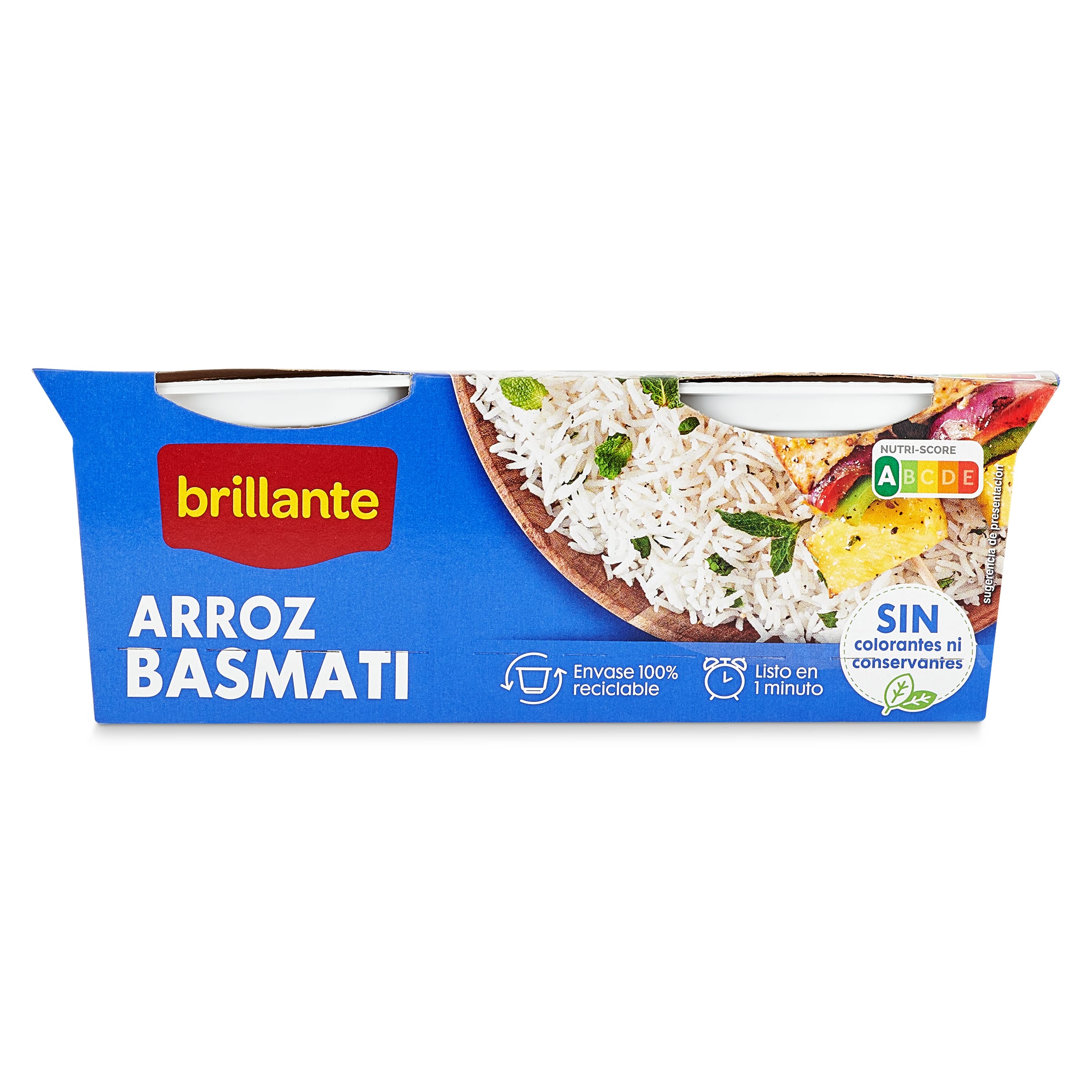 Vasos de arroz basmati Brillante 2 x 125 g