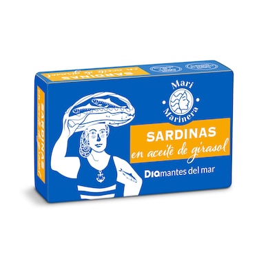 Sardinas en aceite de girasol Mari Marinera de Dia lata 85 g-0