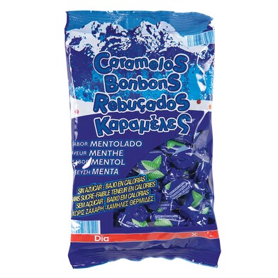 Caramelos de menta sin azúcar Dia bolsa 200 g-0 Caramelos de menta sin azúcar Dia bolsa 200 g-0