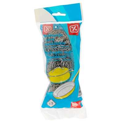 Estropajo de acero inoxidable Dia bolsa 3 unidades-0 Estropajo de acero inoxidable Dia bolsa 3 unidades-0