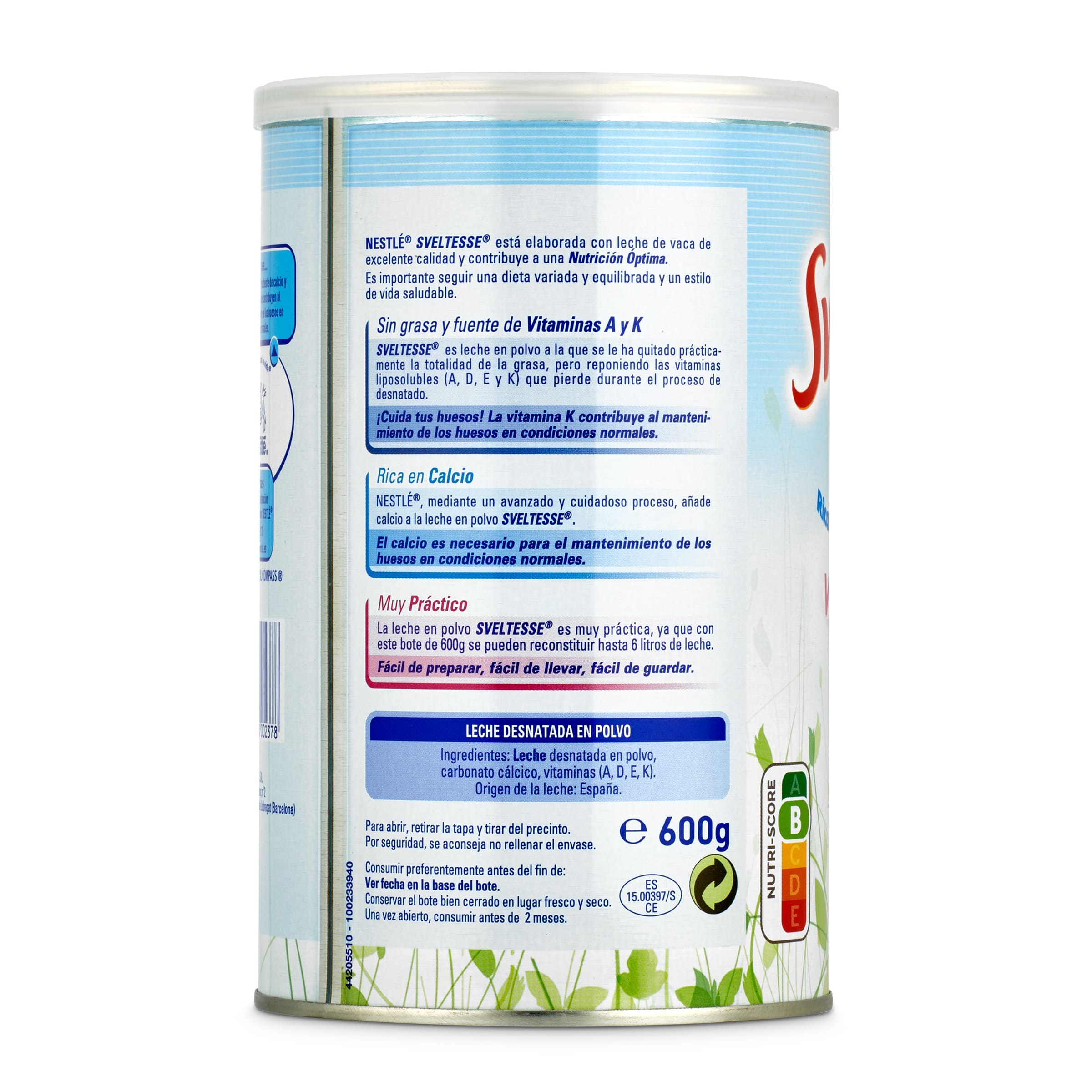 Leche en polvo Sveltesse 600 g