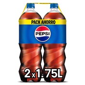 Refresco de cola clásica Pepsi botella 2 x 1.75 l