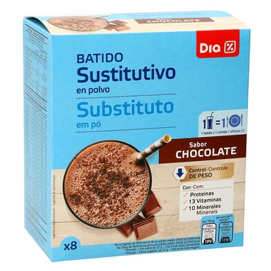 Control de Peso batidos sabor chocolate sustitutivos de 1 comida