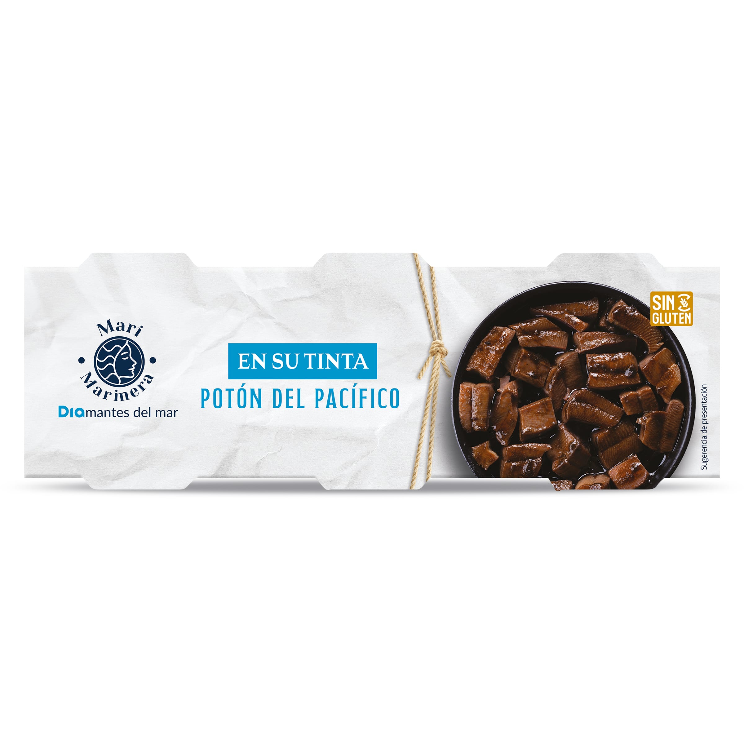 Potón del Pacífico en su tinta Dia Mari Marinera 3 x 51 g