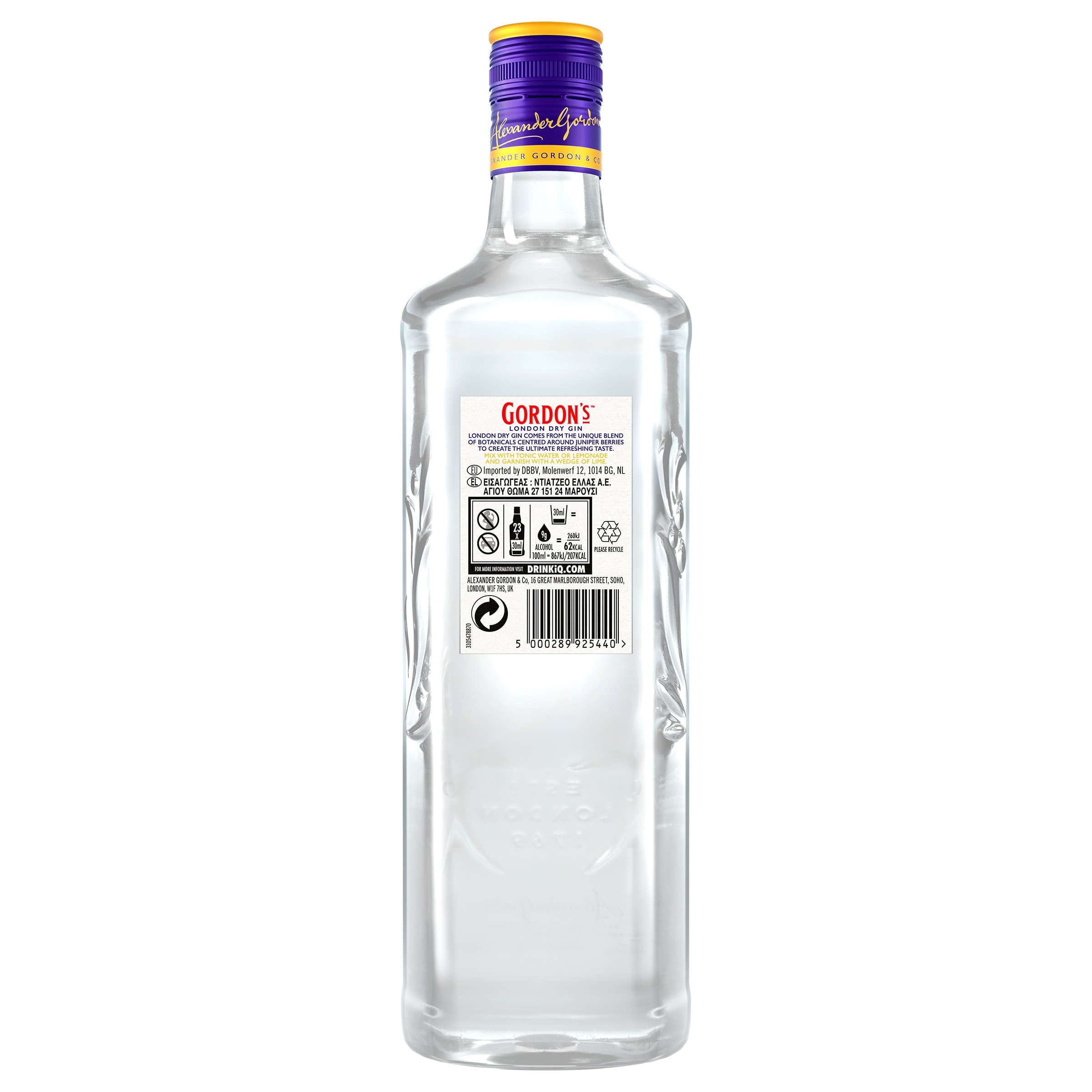 Ginebra Gordon's 70 cl