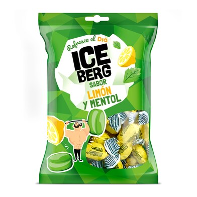 Caramelos sabor mentol y limón ICEBERG BOLSA 300 GR-0 Caramelos sabor mentol y limón ICEBERG BOLSA 300 GR-0
