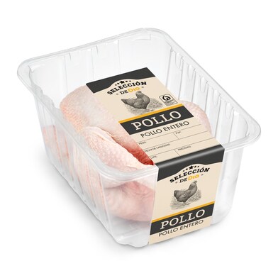 Pollo entero limpio Selección de Dia bandeja 1.9 Kg aprox.-0