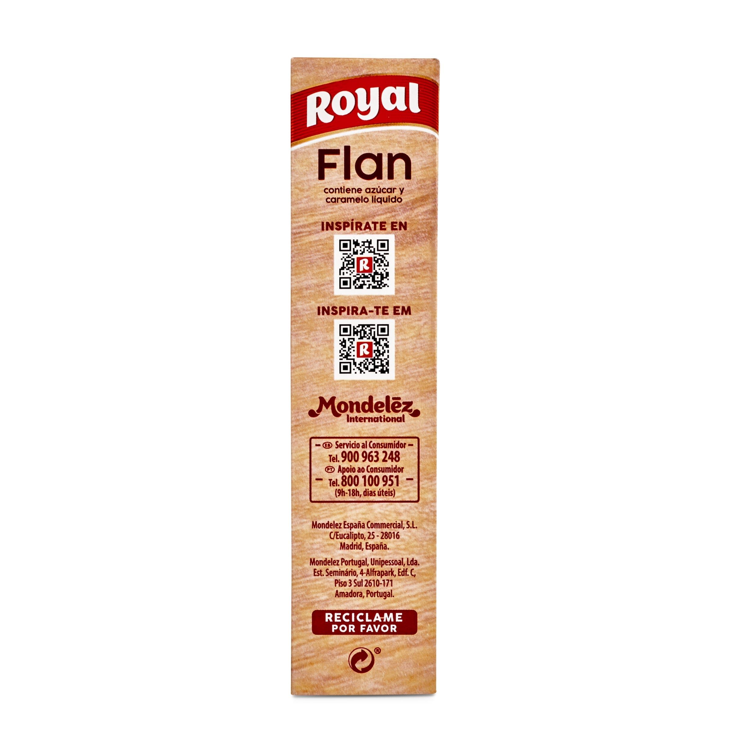 Preparado para flan contiene caramelo líquido Royal 232.5 g