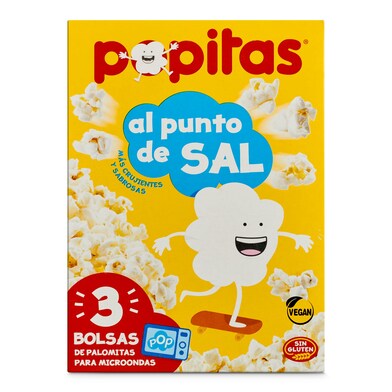 Palomitas al punto de sal microondas POPITAS CAJA 300 GR-1 Palomitas al punto de sal microondas POPITAS CAJA 300 GR-1