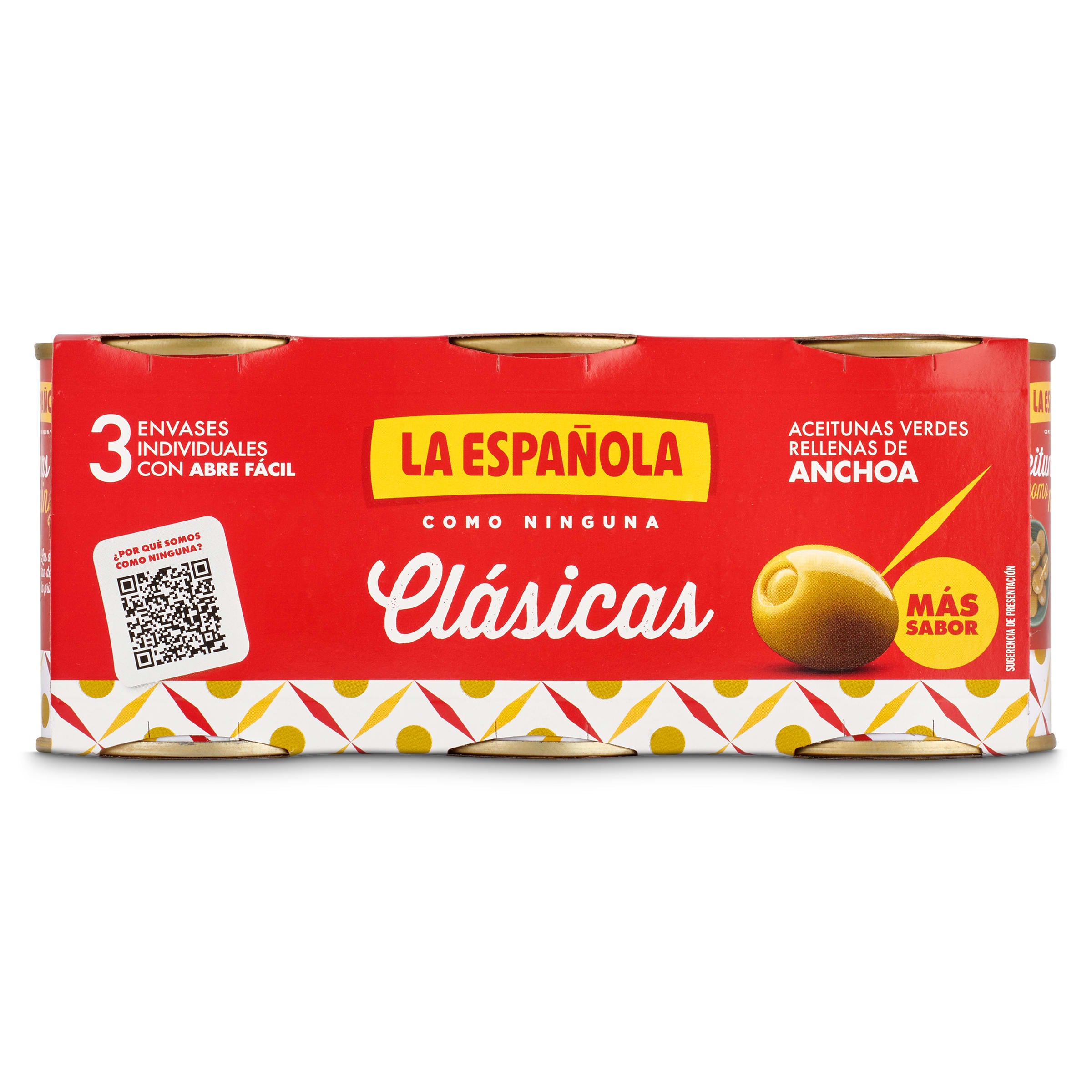 Aceitunas rellenas de anchoa La española 3 x 50 g