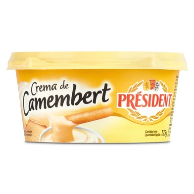 Crema de queso camembert President tarrina 125 g-1 Crema de queso camembert President tarrina 125 g-1