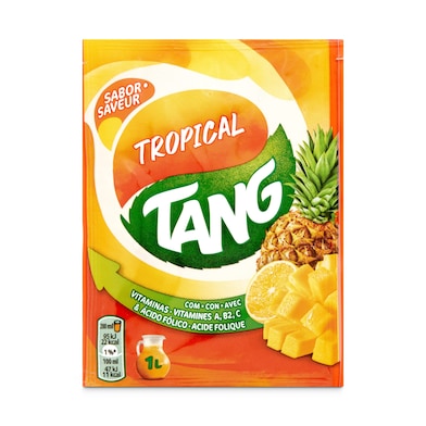 Refresco en polvo sabor tropical Tang bolsa 30 g-0