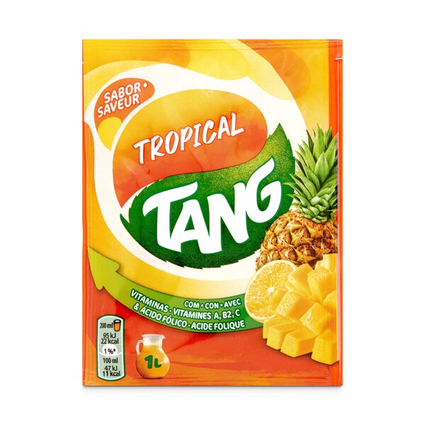 Refresco en Polvo Sabor Tropical Tang Sobre 30 Gr.