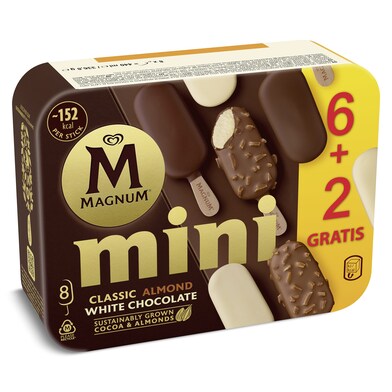 Helado mini bombón mix Magnum caja 6 + 2 uds 356 g-0 Helado mini bombón mix Magnum caja 6 + 2 uds 356 g-0
