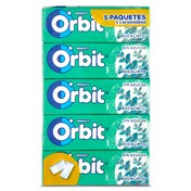 Chicles sabor eucalipto sin azúcar Orbit bolsa 5 unidades