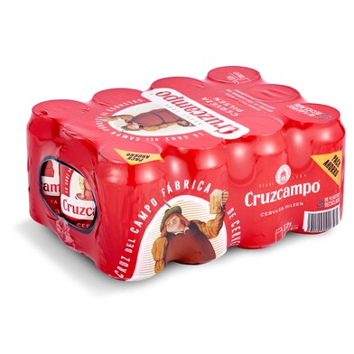 Cerveza Cruzcampo lata 12 x 33 cl-0 Cerveza Cruzcampo lata 12 x 33 cl-0
