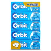 Chicles sabor menta sin azúcar Orbit bolsa 5 unidades