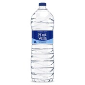 Agua mineral natural Font Vella botella 2 l