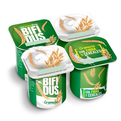 Cremoso con fibra y cereales Bífidus Dia pack 4 x 125 g-0 Cremoso con fibra y cereales Bífidus Dia pack 4 x 125 g-0