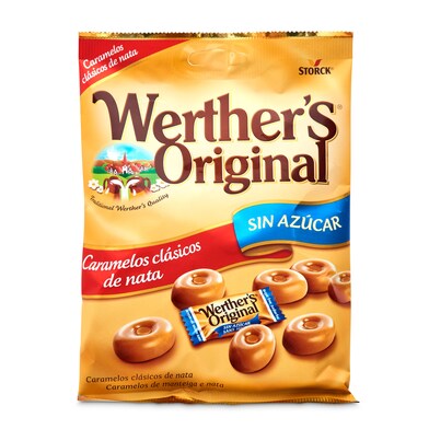 Caramelos clásicos de nata sin azúcar Werther's bolsa 90 g-0