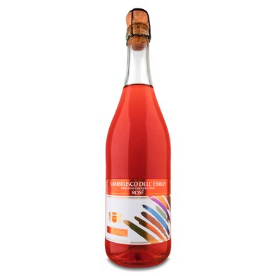 Vino rosado lambrusco La rovere botella 0.75 l-0 Vino rosado lambrusco La rovere botella 0.75 l-0