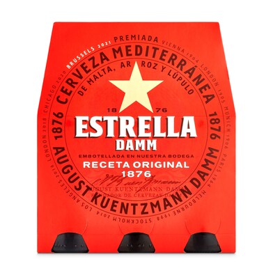 Cerveza Estrella damm botella 6 x 25 cl-0 Cerveza Estrella damm botella 6 x 25 cl-0