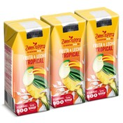 Bebida de frutas con leche tropical Zumosfera de Dia brik 3 x 330 ml