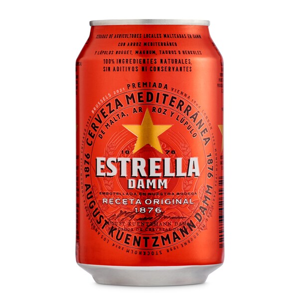 Cerveza Estrella Damm Lata 33 Cl.