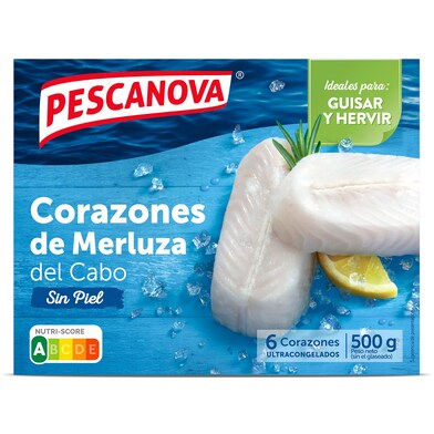 Corazones de merluza PESCANOVA CAJA 500 GR-1 Corazones de merluza PESCANOVA CAJA 500 GR-1