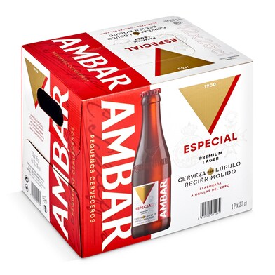 Cerveza especial Ambar botella 12 x 25 cl-0