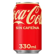 Refresco de cola sin cafeína Coca-Cola lata 33 cl