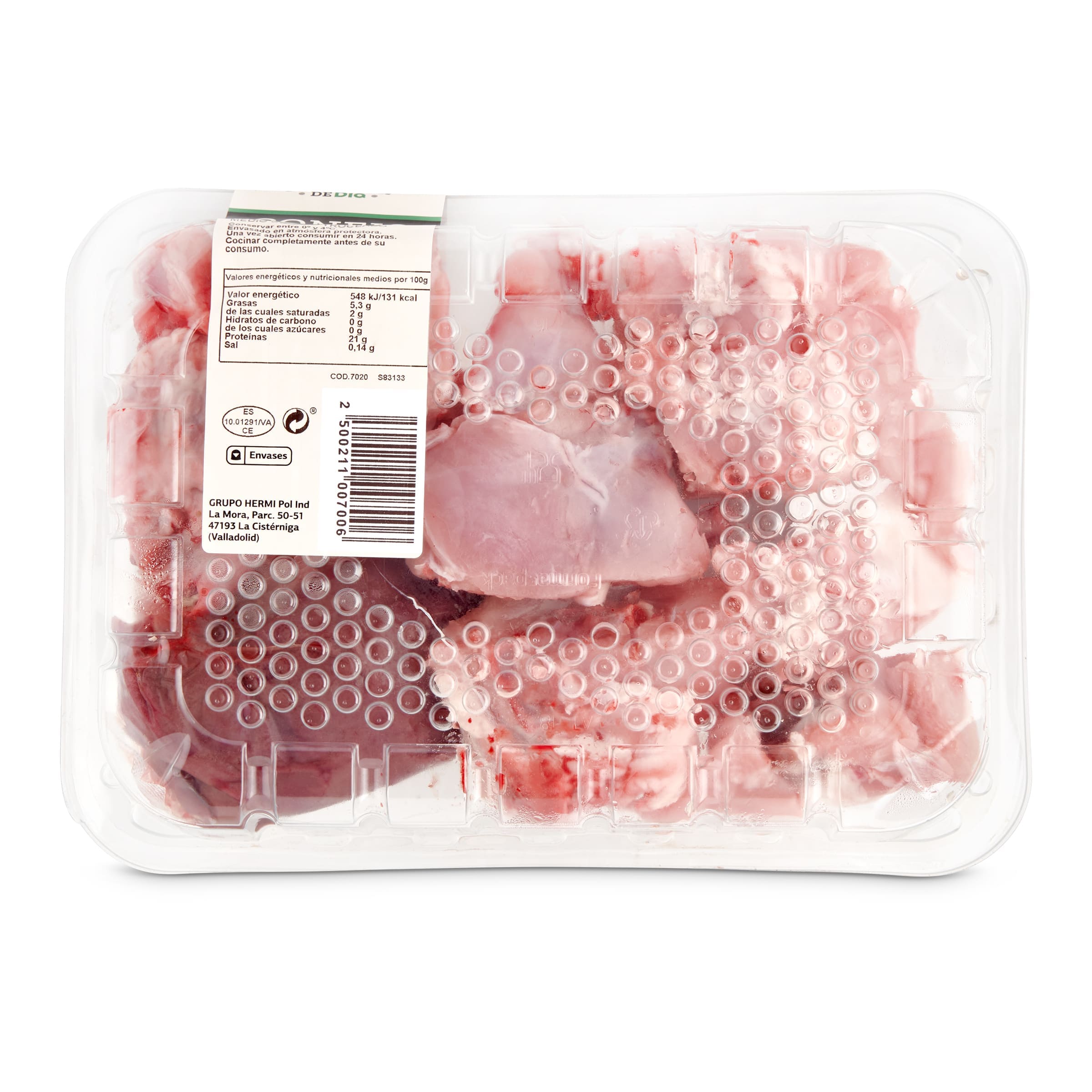 Medio conejo troceado Selección de Dia 750 g aprox.