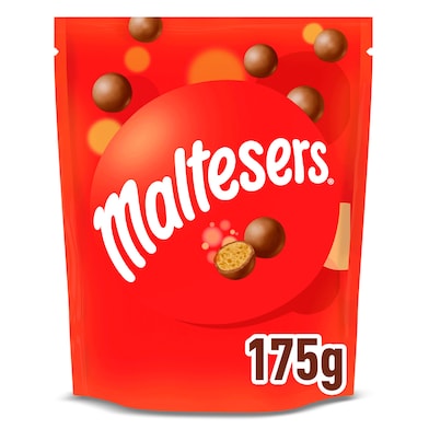 Bolitas de chocolate rellenas de leche malteada Maltesers bolsa 175 g-0