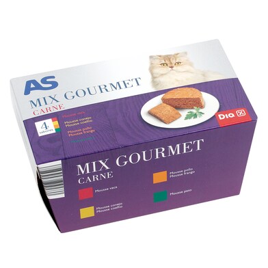 Alimento para gatos con carne tarro As Dia lata 340 g-0 Alimento para gatos con carne tarro As Dia lata 340 g-0