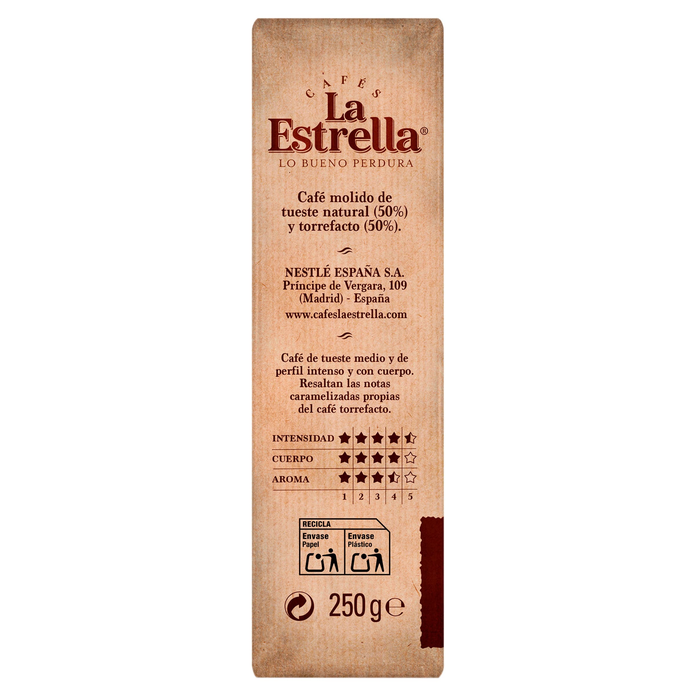Café molido mezcla La Estrella 250 g