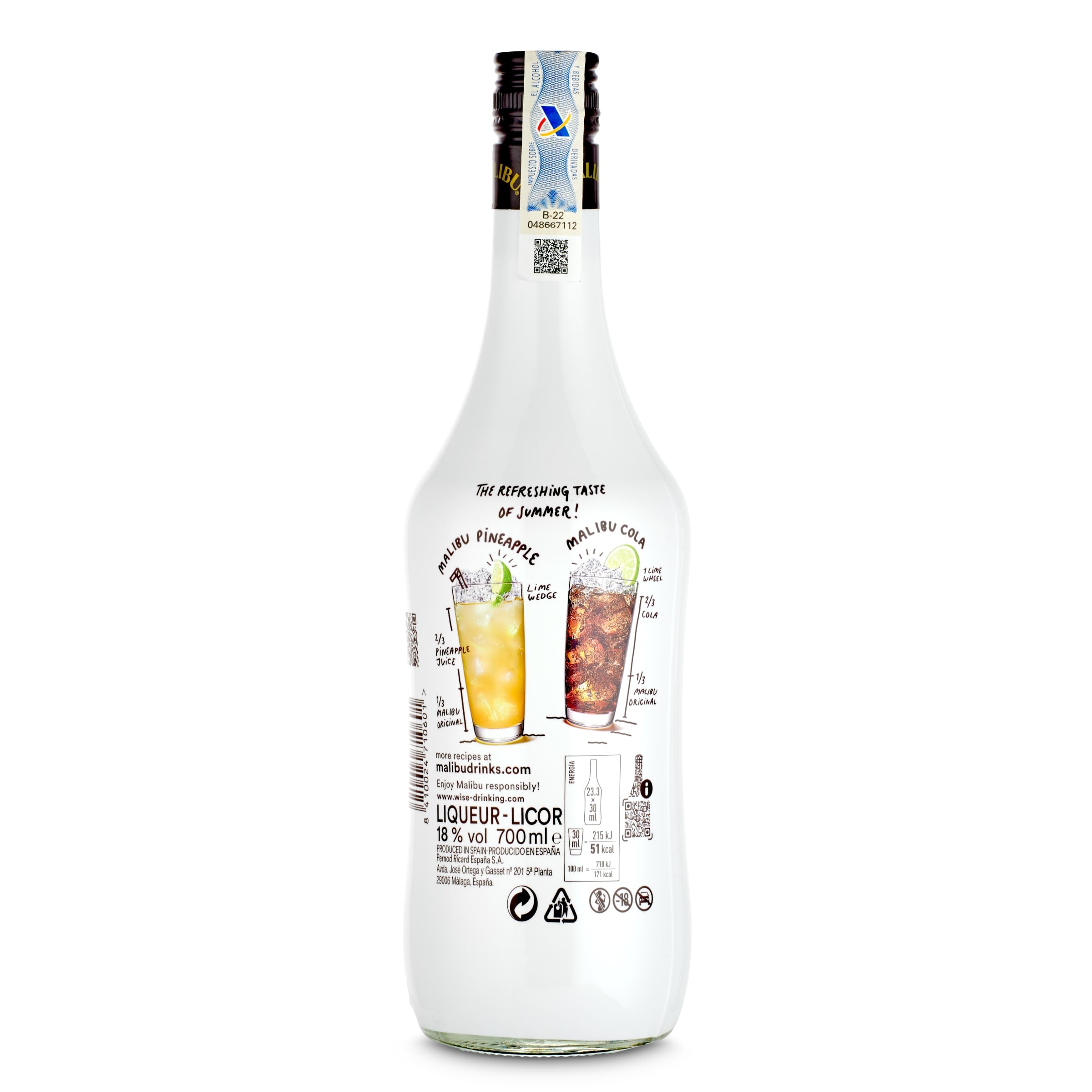 Ron de coco Malibú 70 cl