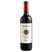 Vino tinto D.O. Valdepeñas Molinos botella 75 cl