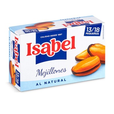 Mejillones al natural Isabel lata 69 g-0 Mejillones al natural Isabel lata 69 g-0
