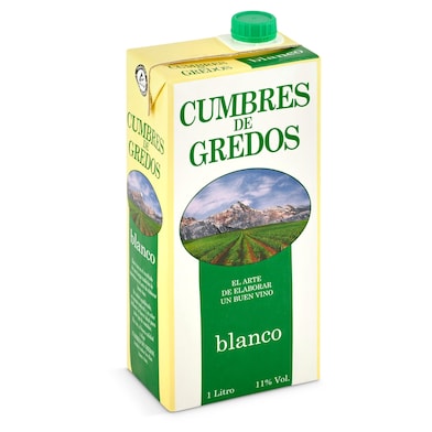 Vino blanco Cumbre de Gredos brik 1 l-0