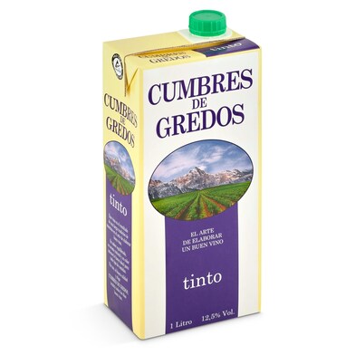 Vino tinto Cumbre de Gredos brik 1 l-0