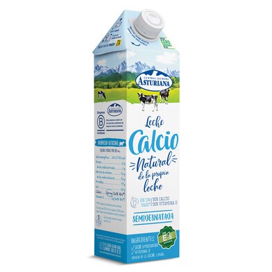 Leche semidesnatada calcio Central Lechera Asturiana brik 1 l-0 Leche semidesnatada calcio Central Lechera Asturiana brik 1 l-0