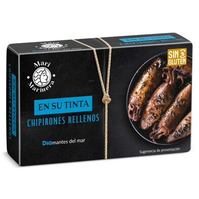 Chipirones rellenos en su tinta Mari Marinera de Dia lata 72 g-0