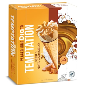 conos de nata y caramelo 4 x 68 g