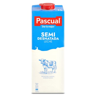 Leche semidesnatada Pascual brik 1 l-1 Leche semidesnatada Pascual brik 1 l-1