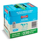 Leche semidesnatada Pascual brik 6 x 1 l