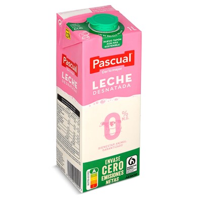 Leche desnatada Pascual brik 1 l-0