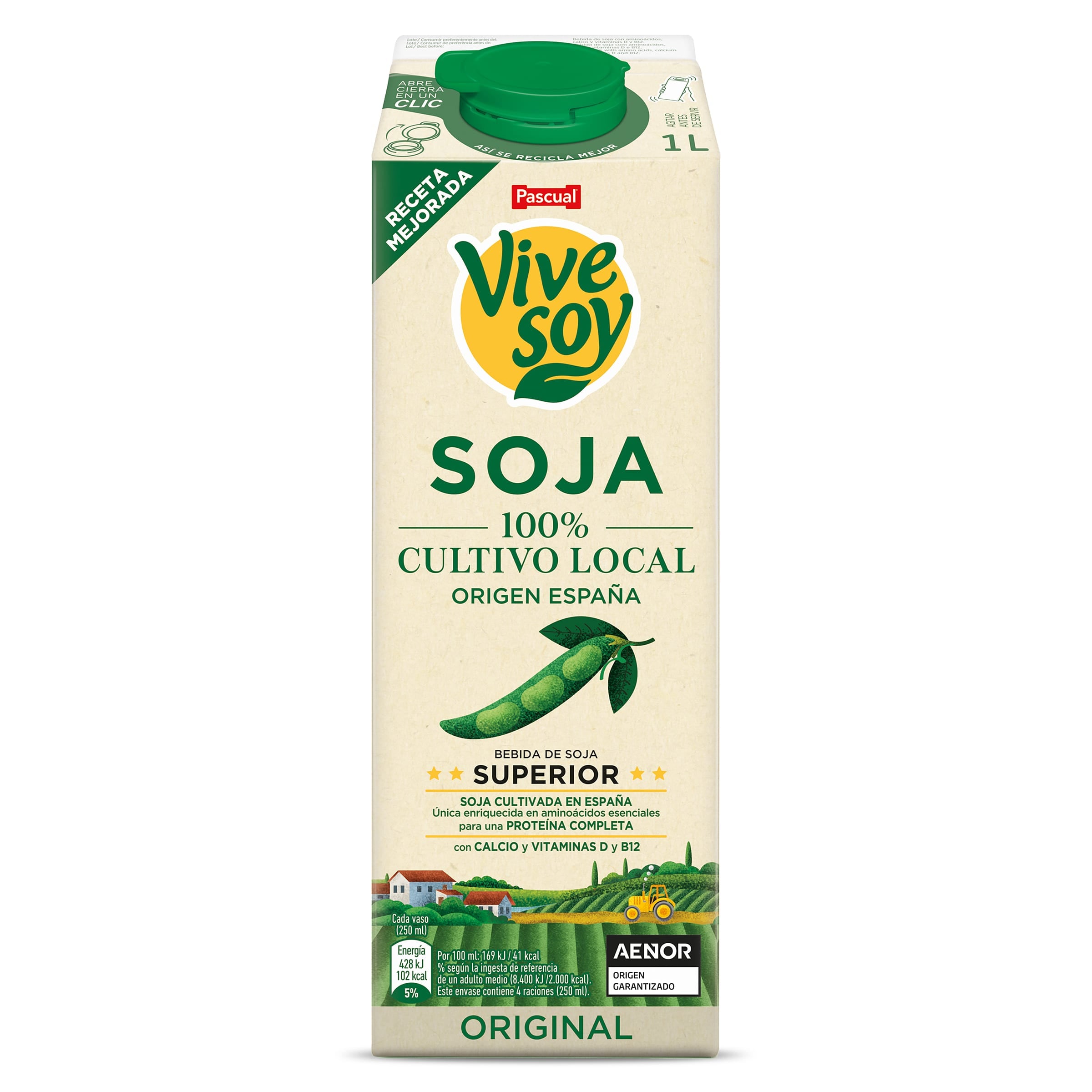 Bebida de soja Pascual Vivesoy 1 L
