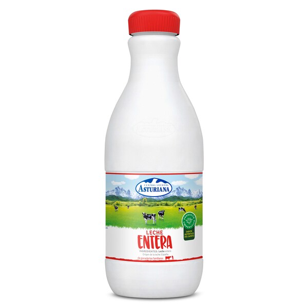 Leche Entera Asturiana Botella 1,5 L.